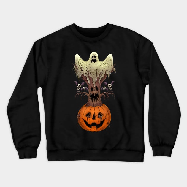 Spooky Totem Crewneck Sweatshirt by chrisraimoart